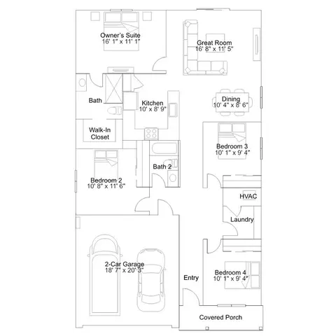 Floorplan - 16613 Blue Pine St, La Pine, OR 97739 photo 1 of 1
