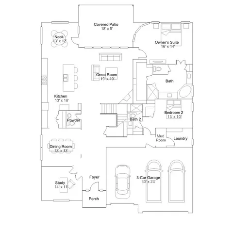 Floorplan - 10514 Aromatic Aster Dr, Cypress, TX 77433 photo 1 of 2