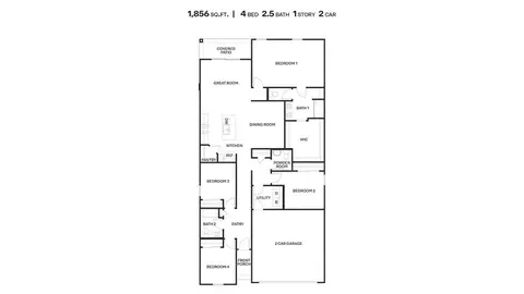 Floorplan - 14011 E Canidae Dr, Vail, AZ 85641 photo 1 of 1