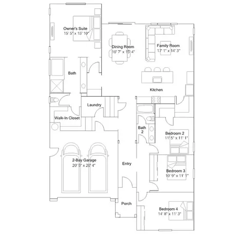 Floorplan - 7435 Forbes Ave, Tracy, CA 95377 photo 1 of 1