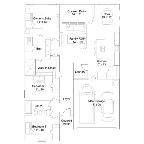 Floorplan - 5299 Smith Lake Blvd, Bryan, TX 77807 photo 1 of 1