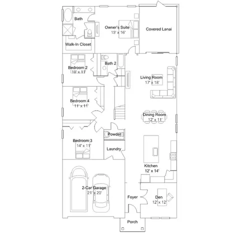 Floorplan - 118 Smokerise Dr, Saint Augustine, FL 32092 photo 1 of 1