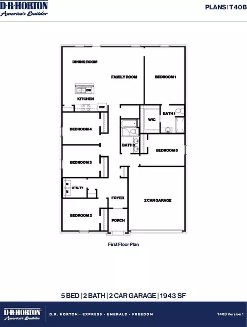 Floorplan - 930 Sutherland Falls St, Conroe, TX 77303 photo 1 of 1