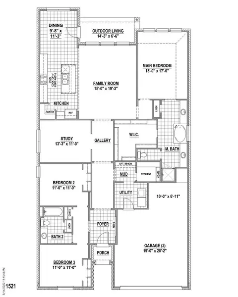 Floorplan - 11432 Wulstone Rd, Haslet, TX 76052 photo 1 of 5