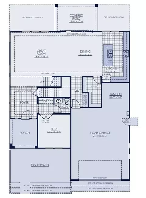 Floorplan - 7322 E La Sala Ln, Florence, AZ 85132 photo 1 of 2