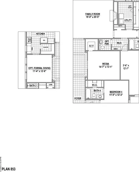 Floorplan - 788 Cedarwood Ct, Haslet, TX 76052 photo 5 of 5