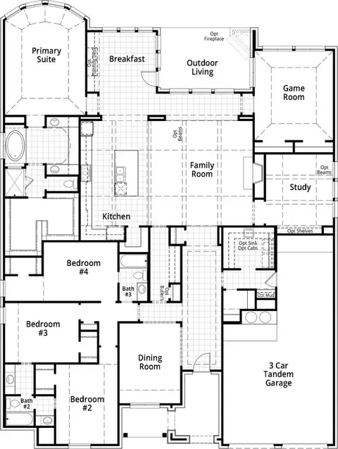 Floorplan - 1811 Kyle Ct, Prosper, TX 75078 photo 1 of 1