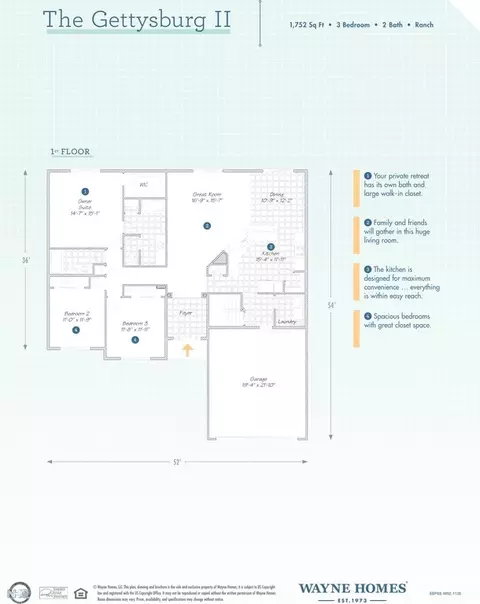 Floorplan - 3859 Eastern Rd, Norton, OH 44203 photo 1 of 1