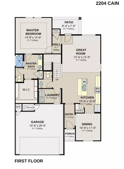 Floorplan - 1221 Saddle Ct, Raymore, MO 64083 photo 2 of 2