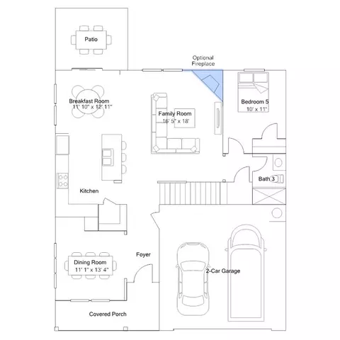Floorplan - 141 Prucha Ln, Garner, NC 27529 photo 2 of 5