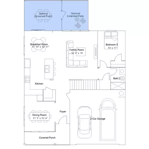 Floorplan - 141 Prucha Ln, Garner, NC 27529 photo 3 of 5