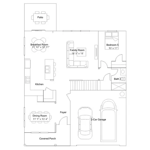 Floorplan - 141 Prucha Ln, Garner, NC 27529 photo 1 of 5