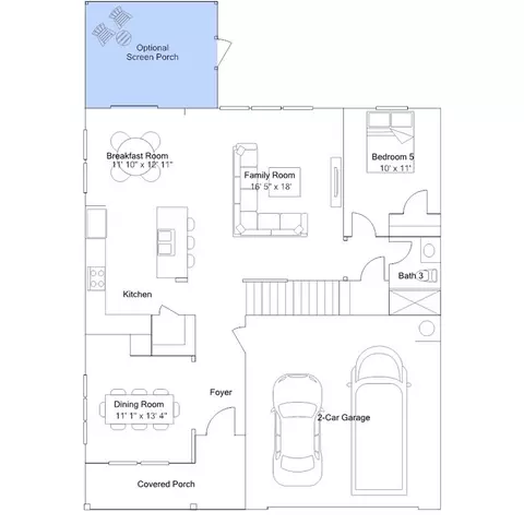Floorplan - 141 Prucha Ln, Garner, NC 27529 photo 4 of 5