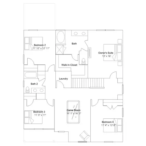 Floorplan - 141 Prucha Ln, Garner, NC 27529 photo 5 of 5