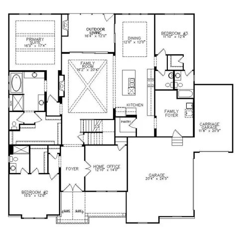 Floorplan - 8625 Heron View Dr, Wake Forest, NC 27587 photo 1 of 2