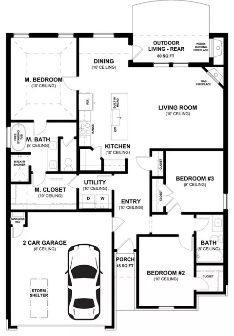 Floorplan - 425 Upland Rd, Moore, OK 73160 photo 1 of 1