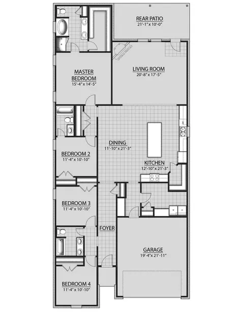 Floorplan - 505 Splendor Run, Freeport, FL 32439 photo 1 of 1