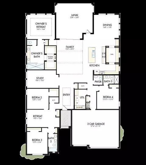 Floorplan - 17588 Foxtail Loop, Venice, FL 34293 photo 1 of 1