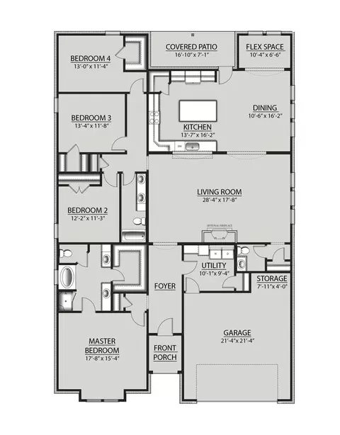 Floorplan - 805 Congressional Cir, Ruston, LA 71270 photo 1 of 1