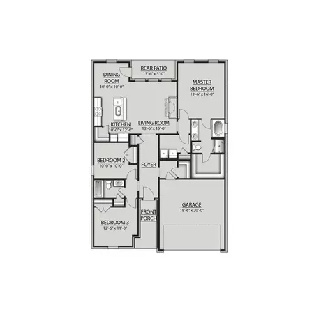 Floorplan - 5417 Adeline Cir, Pace, FL 32571 photo 1 of 1