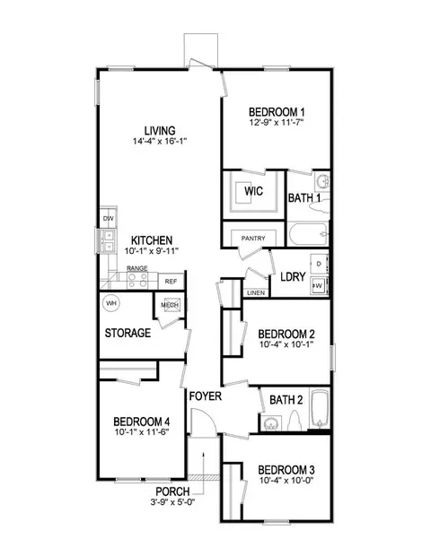 Floorplan - 5935 Belfast Bend Ct, Slidell, LA 70461 photo 1 of 1