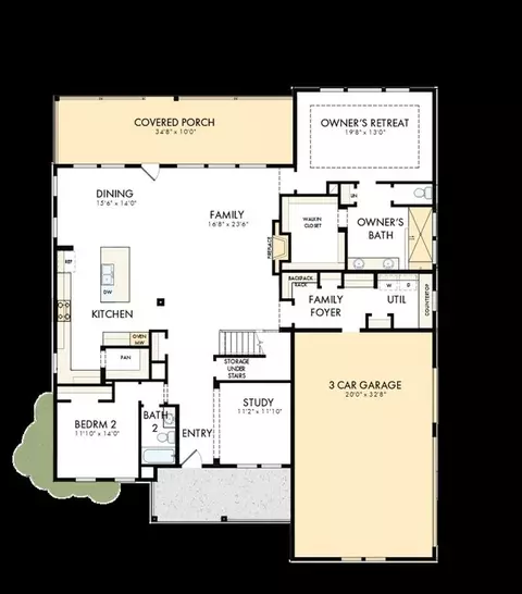Floorplan - 74 Flatiron Forest Dr, Pittsboro, NC 27312 photo 2 of 2