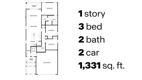 Floorplan - 3985 E Market St, Tucson, AZ 85706 photo 1 of 1