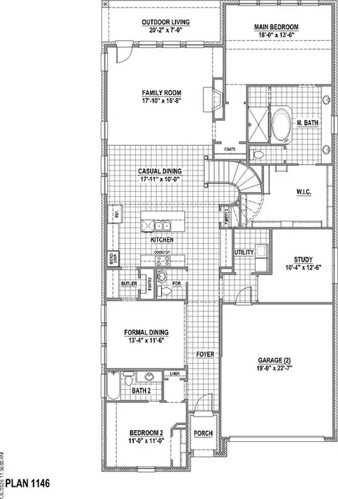 Floorplan - 4315 Double Diamond Dr, Prosper, TX 75078 photo 1 of 3