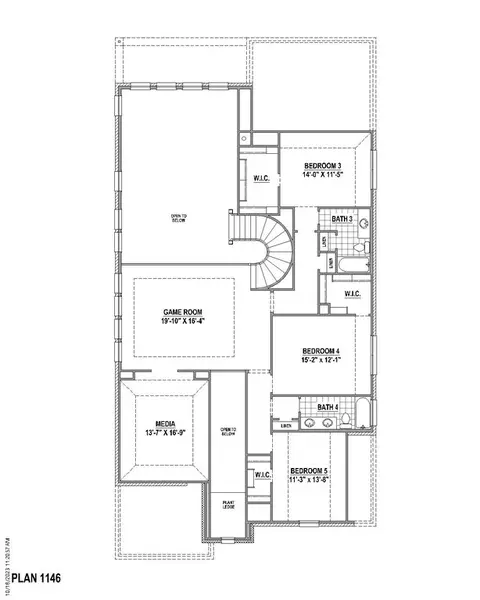 Floorplan - 4315 Double Diamond Dr, Prosper, TX 75078 photo 2 of 3