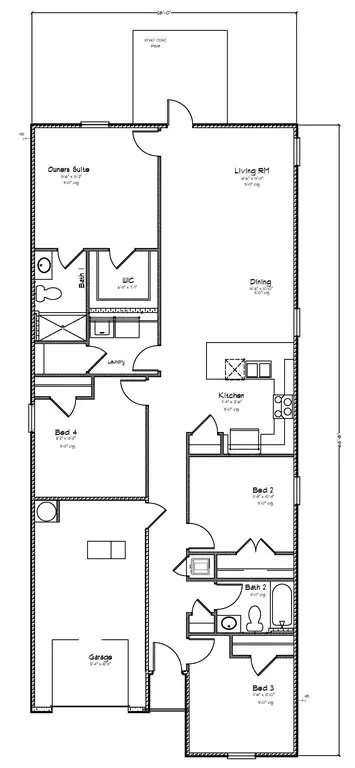 Floorplan - 3173 Silver Maple Rd, Cantonment, FL 32533 photo 1 of 1
