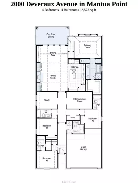 Floorplan - 2000 Deveraux Ave, Van Alstyne, TX 75495 photo 1 of 1