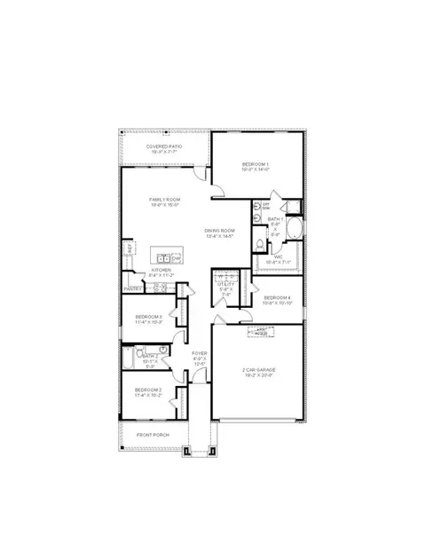 Floorplan - 206 High Ridge Rd, Duson, LA 70529 photo 2 of 2