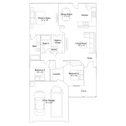 Floorplan - 102 Southfork Dr, Beebe, AR 72012 photo 6 of 6