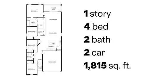 Floorplan - 9852 E Gray Hawk Dr, Tucson, AZ 85730 photo 1 of 1