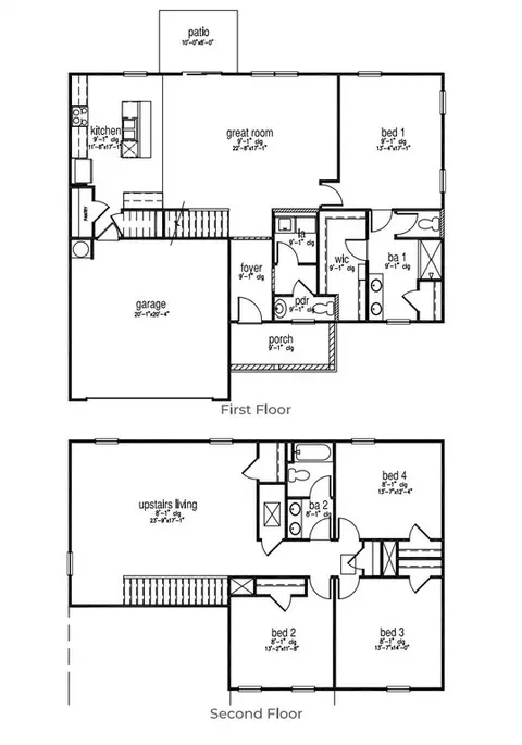 Floorplan - 113 Harbour Dr, Hardeeville, SC 29927 photo 1 of 1