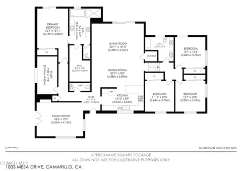 Floorplan - 1003 Mesa Dr, Camarillo, CA 93010 photo 1 of 1
