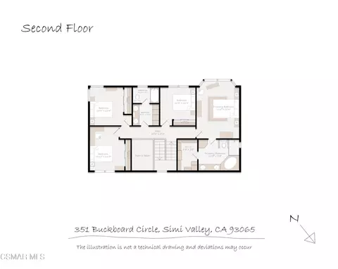 Floorplan - 351 Buckboard Cir, Simi Valley, CA 93065 photo 3 of 4