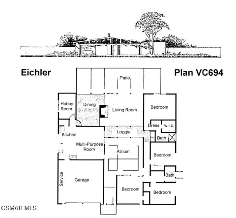 Floorplan - 1509 Campbell Ave, Thousand Oaks, CA 91360 photo 1 of 1