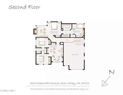 Floorplan - 515 Chippendale Ave, Simi Valley, CA 93065 photo 5 of 6