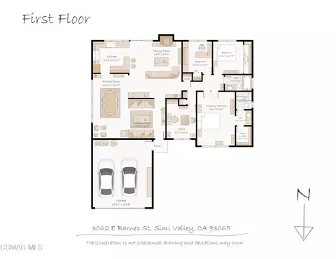 Floorplan - 3062 Barnes St, Simi Valley, CA 93065 photo 1 of 2