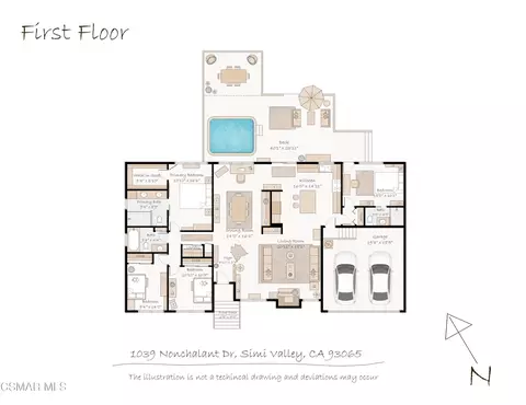 Floorplan - 1039 Nonchalant Dr, Simi Valley, CA 93065 photo 1 of 1