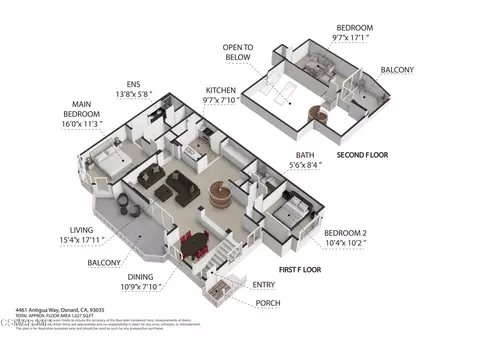 Floorplan - 4461 Antigua Way, Oxnard, CA 93035 photo 2 of 2
