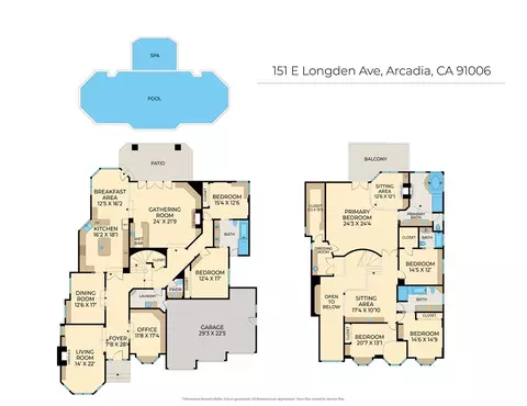 Floorplan - 151 E Longden Ave, Arcadia, CA 91006 photo 1 of 1