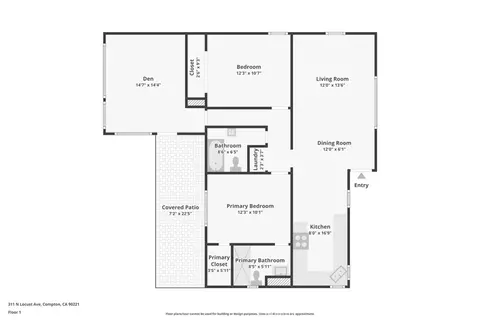 Floorplan - 311 N Locust, Compton, CA 90221 photo 1 of 1