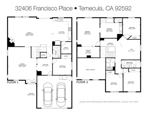 Floorplan - 32406 Francisco Pl, Temecula, CA 92592 photo 1 of 1