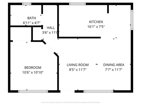 Floorplan - 406 S 5th Ave, Monrovia, CA 91016 photo 1 of 1