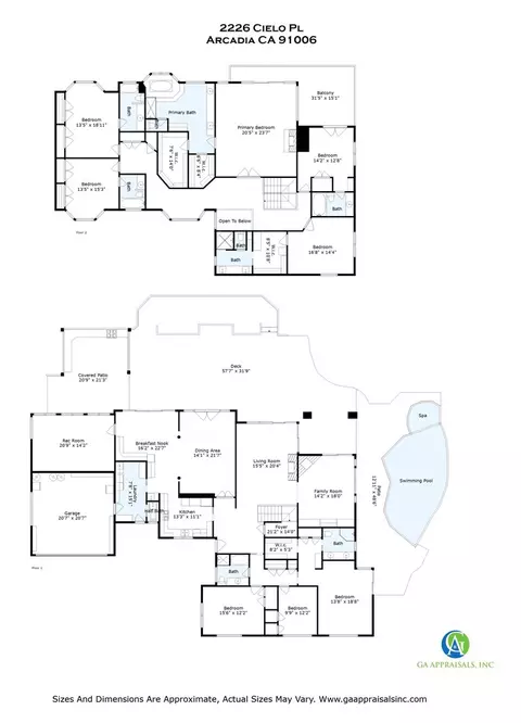 Floorplan - 2226 Cielo, Arcadia, CA 91006 photo 1 of 1
