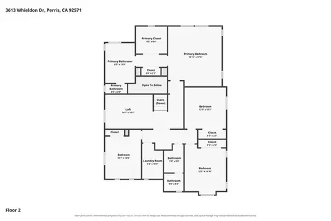 Floorplan - 3613 Whieldon, Perris, CA 92571 photo 2 of 3