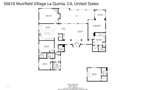 Floorplan - 56610 Muirfield, La Quinta, CA 92253 photo 1 of 2