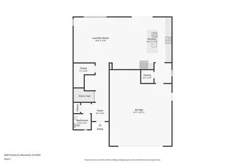 Floorplan - 36927 Arezzo Ct, Beaumont, CA 92223 photo 1 of 3